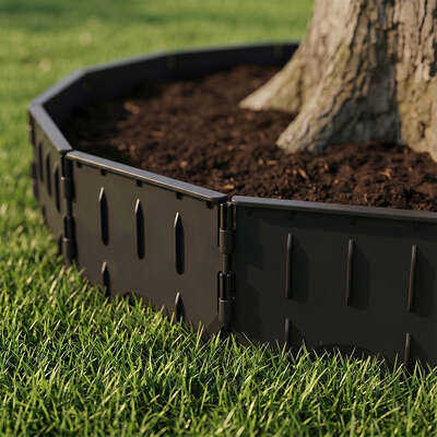 Garden Lawn Edging 26.7m Modular Black | EXTG