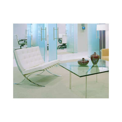 White Barcelona Chair - Classic Version - Replica