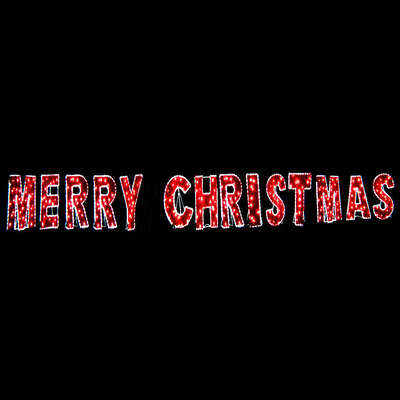 Merry Christmas Commercial Led Light and Garland Display