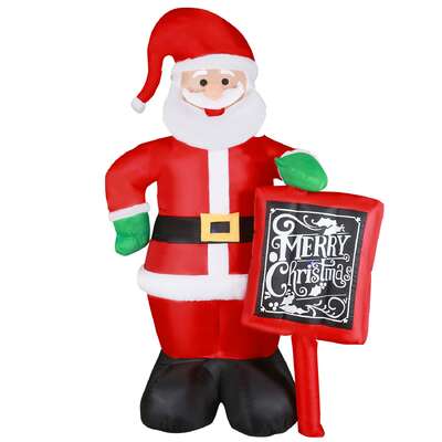 300cm tall inflatable santa with led light for christmas decoration