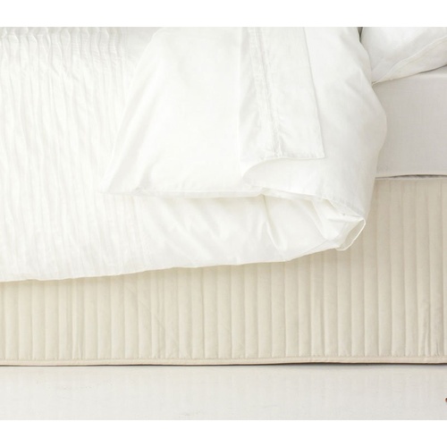 Ardor Quilted Valance Cream King Size