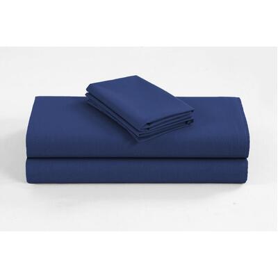 1200TC Organic Cotton Double Sheet Sets Navy 