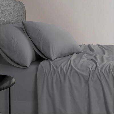 1200TC Organic Cotton King Grey Sheet Set 