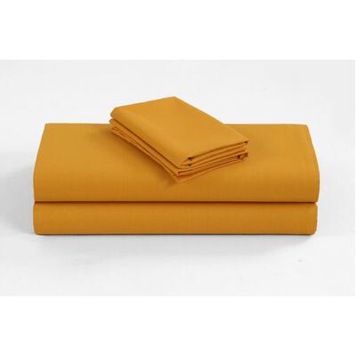 1200TC Organic Cotton King Mustard Sheet Set