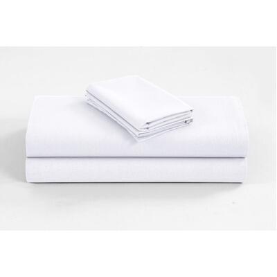 1200TC Organic Cotton King Single Sheet Sets White