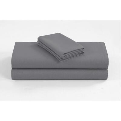1200TC Organic Cotton Grey Super King Sheet Set