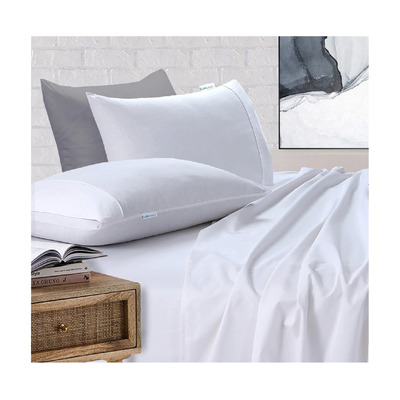 100% Egyptian Cotton Vintage Washed 500TC White King Bed Sheets Set