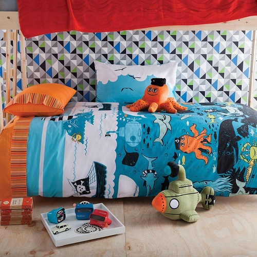 Under The Sea Double Quilt Cover Set by Kas Kids