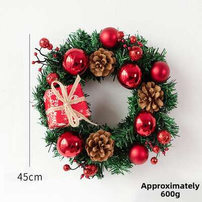 5 Christmas Wreaths & Garlands Front Door Hanging Decoration 
