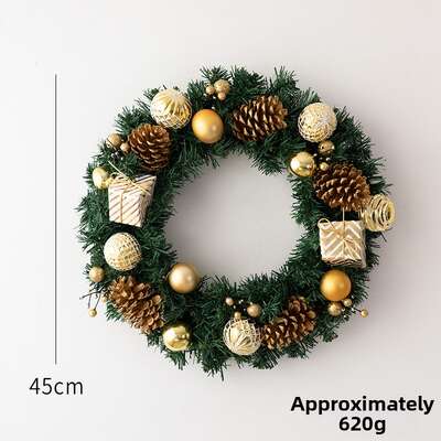 6 Christmas Wreaths & Garlands Front Door Hanging Decoration 