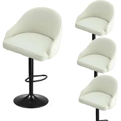 Bar Stool Slipcover with Back Stretch Cover for Swivel Counter Armchair Kitchen Island