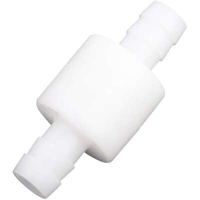 Inline Backflow Preventer 3/8 Inch Air Check Valve Plastic For Fuel Gas Liquid