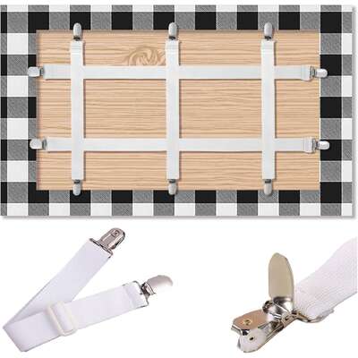 Tablecloth Holder Clips Adjustable Hidden Strap 5 Pack for Thick Tables Picnic