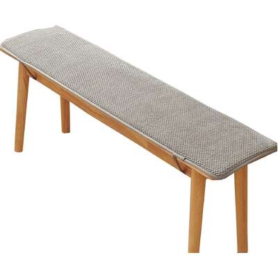 Outdoor Indoor Bench Cushion Non-Slip Patio Loveseat Seat Pad Gray 60x14cm