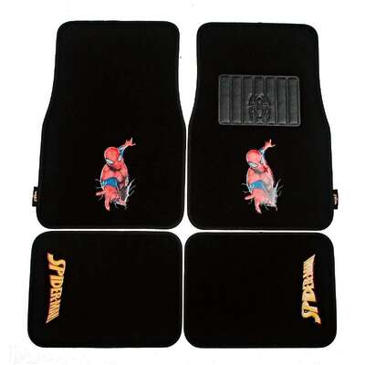 MARVEL AVENGERS 4-Piece Car Mat - SPIDER-MAN