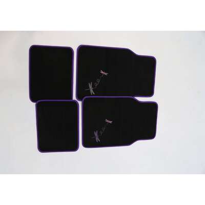 4-Piece Car Mat - Purple