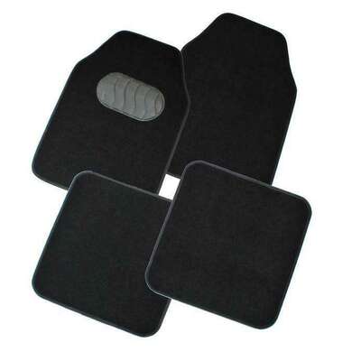 Mercury 4 Piece Carpet Car Mat Black