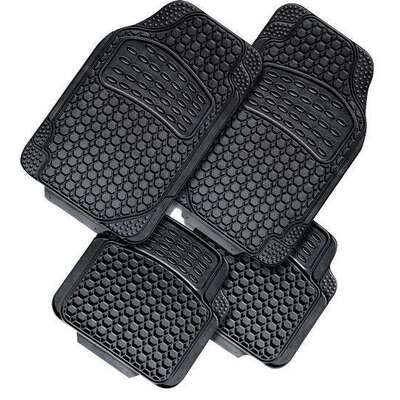 4-Pcs Car Mat Black [Rubber]