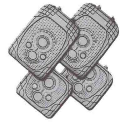 4-Piece Car Mat - Grey