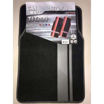 4-Pcs Car Mat - Grey