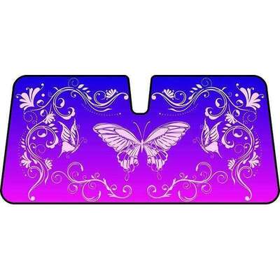 Premium Sun Shade [147cm x 68.5cm] - BUTTERFLY PINK
