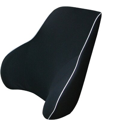 Memory Foam Back Support - Black