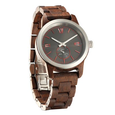 Handcrafted Walnut Wood Watch - Best Gift Idea!
