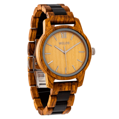 Men Handmade Ambila Wooden Timepiece
