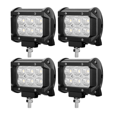 4x 4inch Cree Led Work Light Flood Beam 4WD Offroad