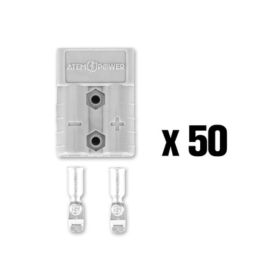 10x Premium Anderson Style Plug 50AMP Exterior Connector DC Power SOLAR CARAVAN