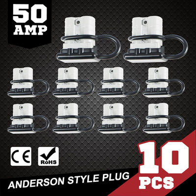 10X 50 AMP Anderson Power Plug Dust Cap Cover Battery Caravn Solar Connector