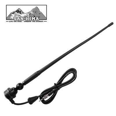CAR ANTENNA AM/FM RADIO BLACK RUBBER DUCK WITH CABLE Suits 4x4 TRUCK CARAVAN