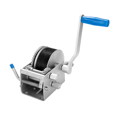 Hand Winch 3000KG/6615LBS 3 Speed Dyneema Webbing Strap Boat Car Marine 4WD 8M
