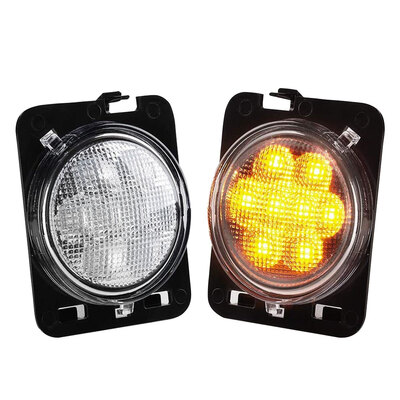 Pair Front Fender Side Marker LED Turn Light