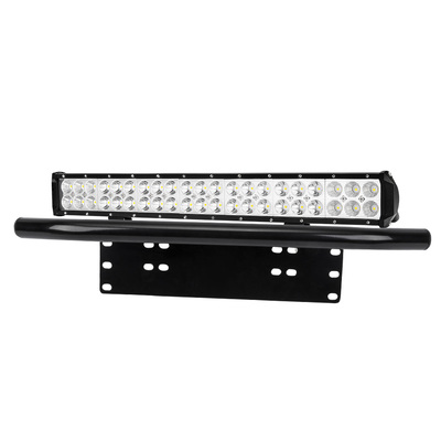 20Inch Cree LED Light Bar Spot Flood Work Driving Light + 23'' Number Plate Frame