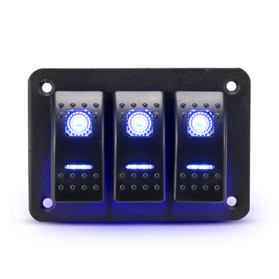 3 Gang Rocker Switch Panel