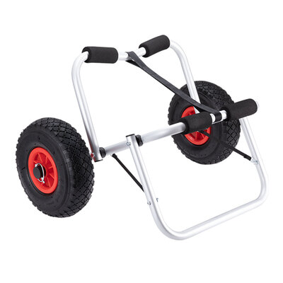 Foldable Aluminum Collapsible Wheel Cart Boat 90KG 