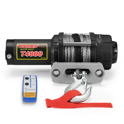 Wireless 4000LBS/1812KG 12V Electric Winch Synthetic Rope Boat ATV 4WD 