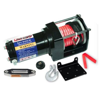 12V WIRELESS 4500LBS / 2040KGS ELECTRIC WINCH SYNTHETIC ROPE ATV 4WD BOAT REMOTE