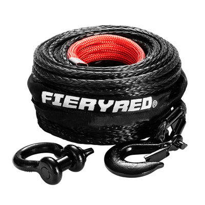 10MM X 30M Synthetic Winch Rope Black