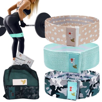 Resistance Booty Bands Set of 3 Non-Slip Booty Bands Same Sizes
