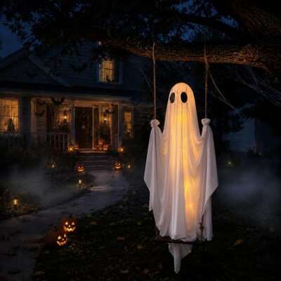 Halloween Ghost Decoration White double
