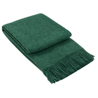 Brighton Throw - 100% NZ Wool - Emerald