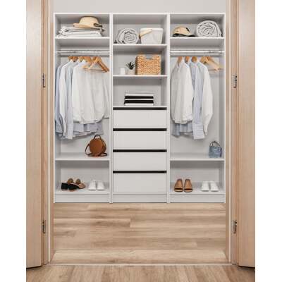 Two Shelf/Hangrail Walk In Wardrobe