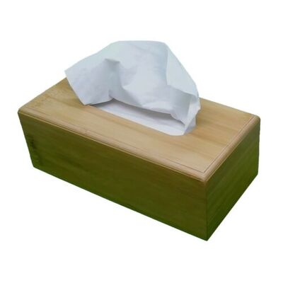 Bamboo Tissue Box Cover