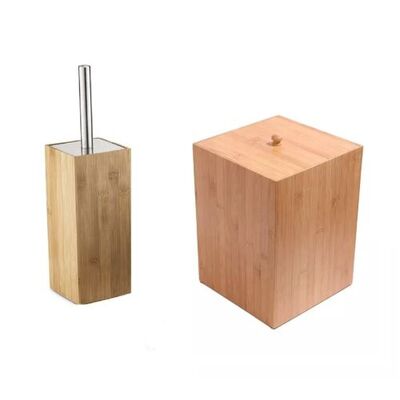 Toilet Brush Holder & Bin Set