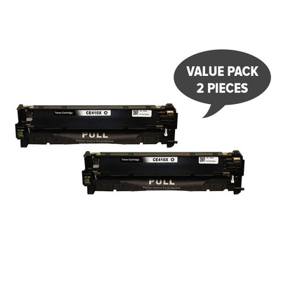 Hp Compatible 2 X Ce410X #305X Premium Generic Black Toner