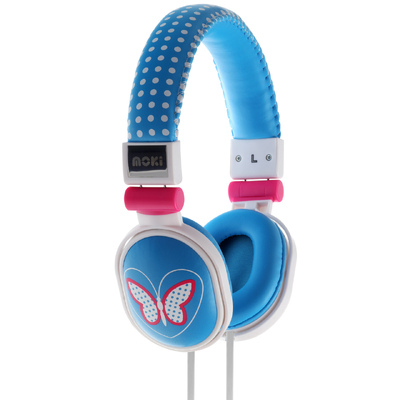 Popper - Butterfly Blue Soft Cushioned Premium Dj Style Headphone