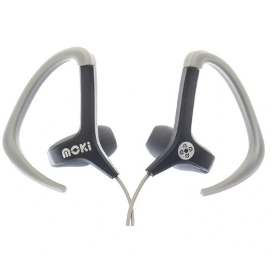 Ultralite Sports Earbuds With Mic - Black/Greywith Nylon Sleeve