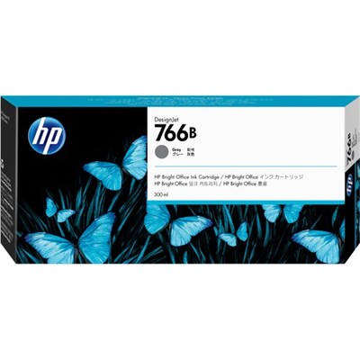 Hp 766B 300Ml Gray Designjet Ink Cartridge For Xl 3600